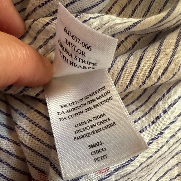 Rails Taylor Striped Button-Down with Heart Embroidery - Picture 14 of 16